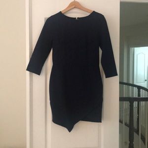 Asymmetrical Navy Blue dress